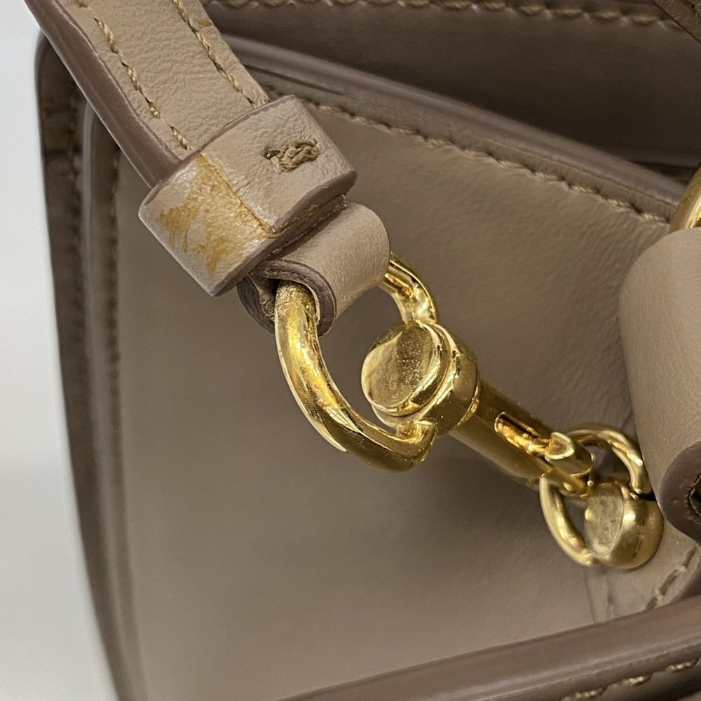 SALVATORE FERRAGAMO Cream Leather Bag - Picture 9 of 13